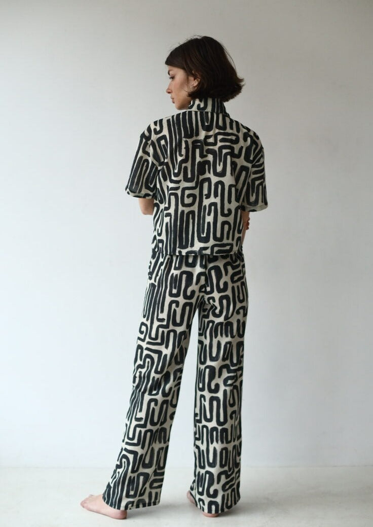 PANTALON ESTAMPADO ONDAS