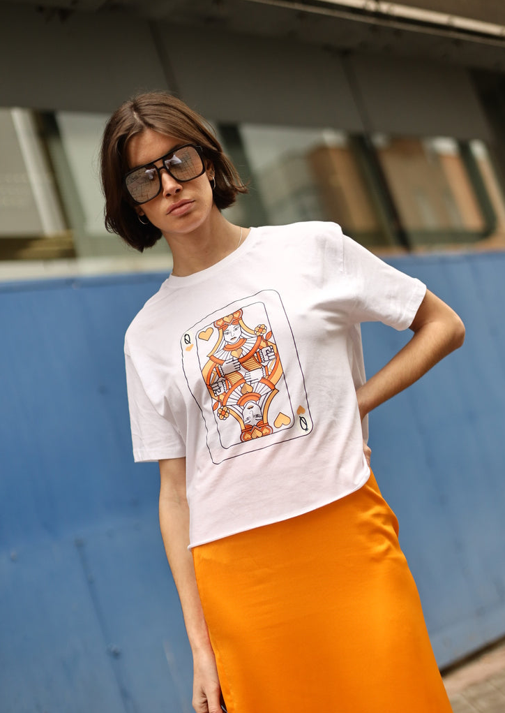 CAMISETA QUEEN NARANJA