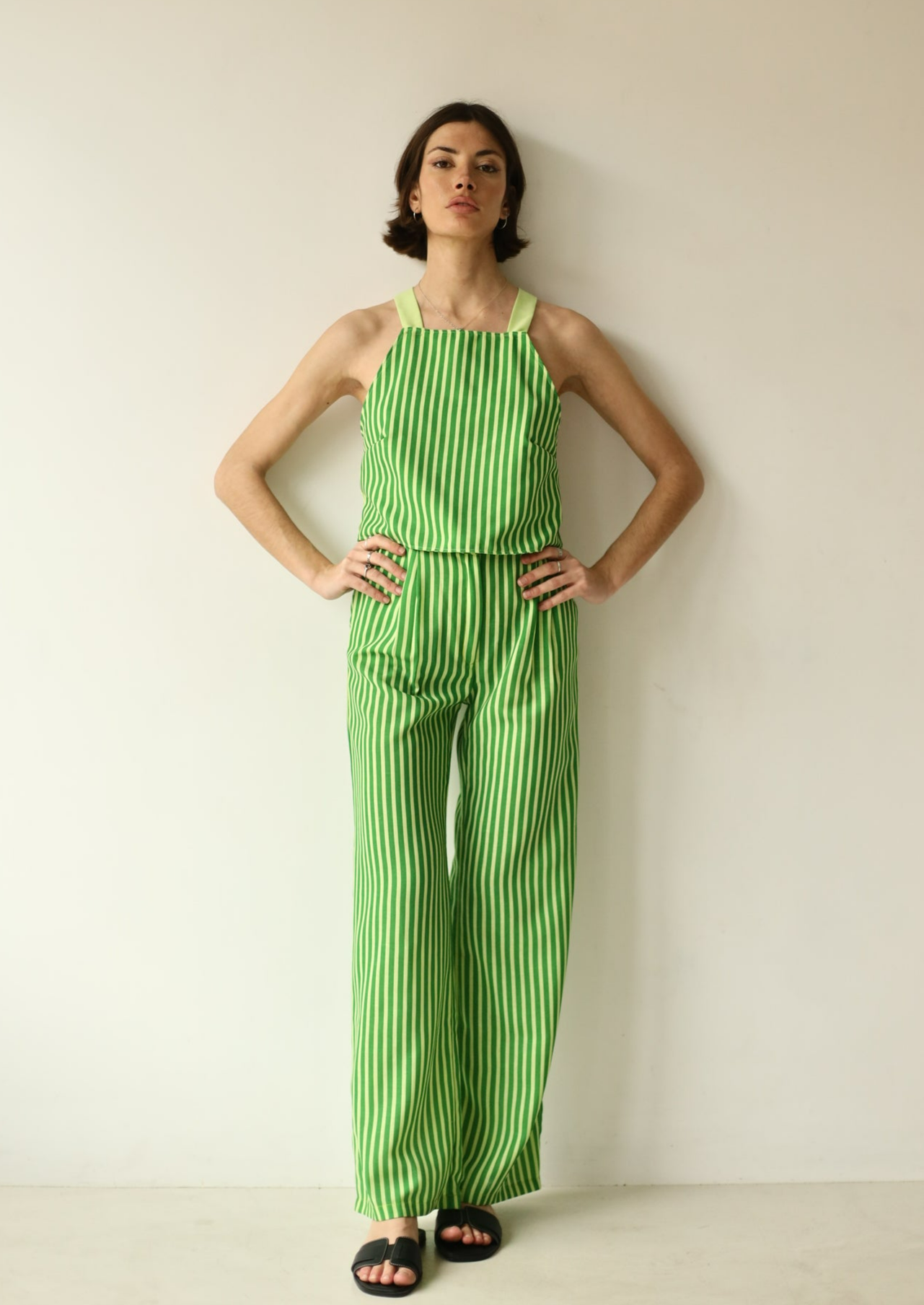 PANTALON RAYAS VERDE